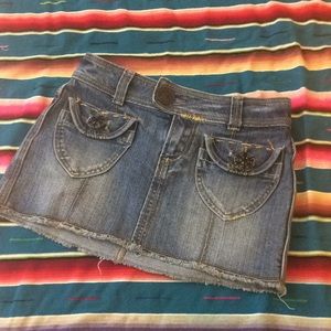 Ladies Mini Blue Jean Skirt Size 1 Vanilla Star